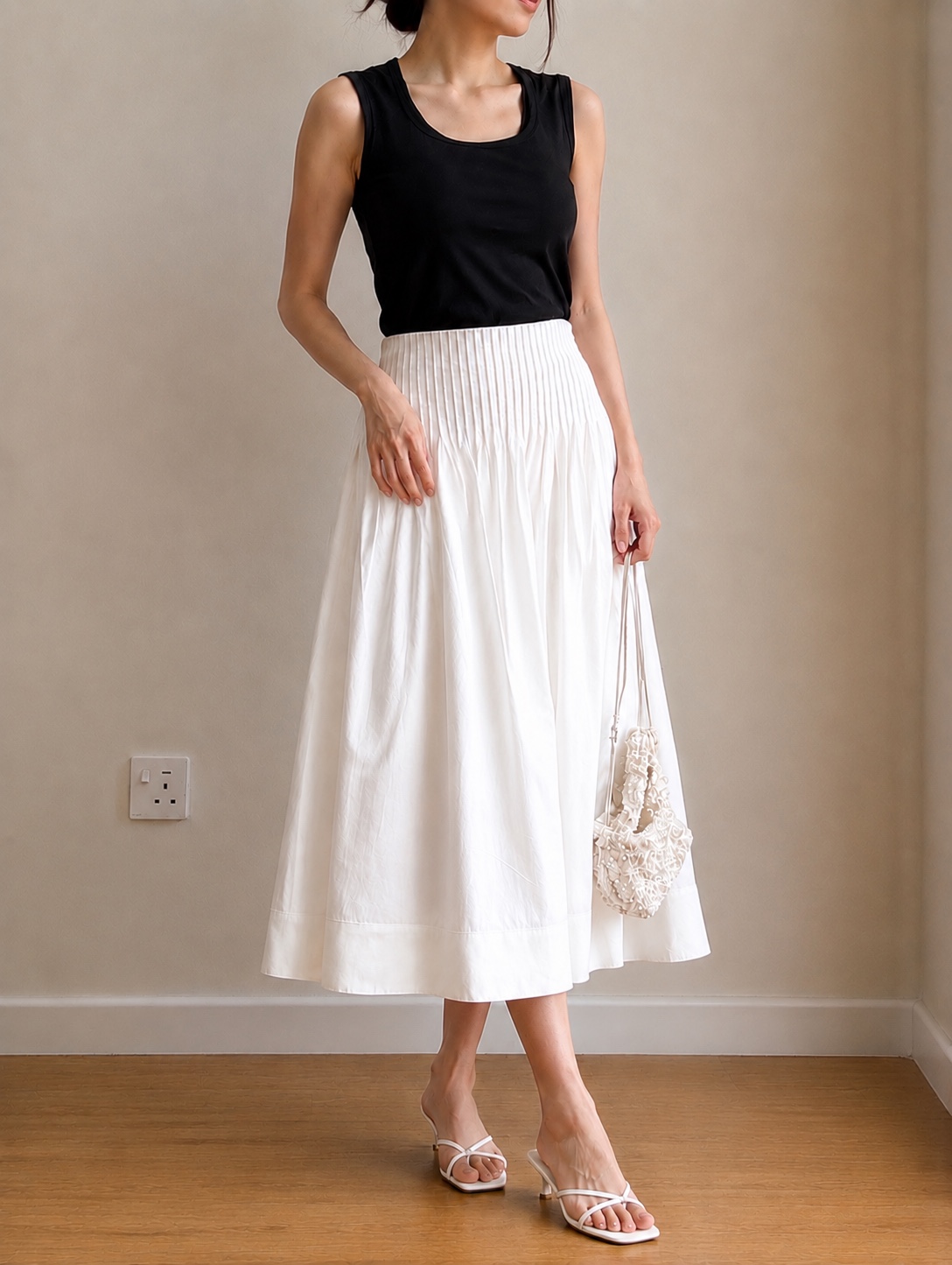 Venus Smocked Waist Maxi Skirt