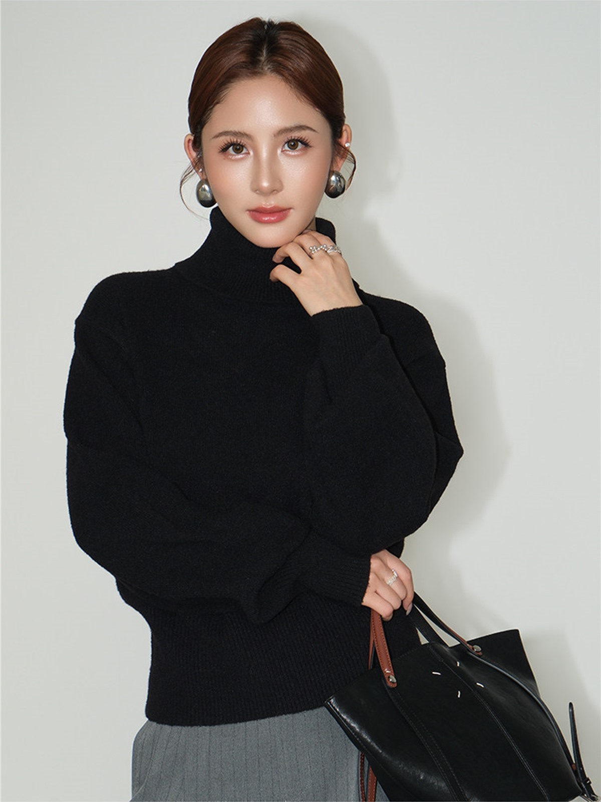 Lydia Relaxed Turtleneck Sweater