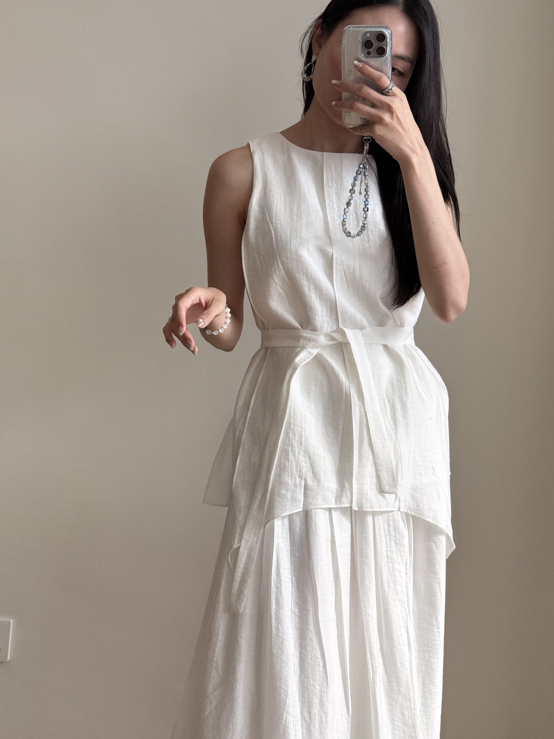 Peyton Tencel Sleeveless Top & Skirt Set 