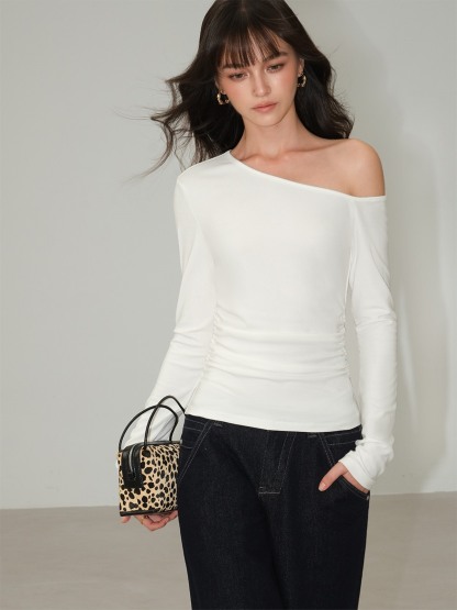 Lucille Asymmetric One-Shoulder Top
