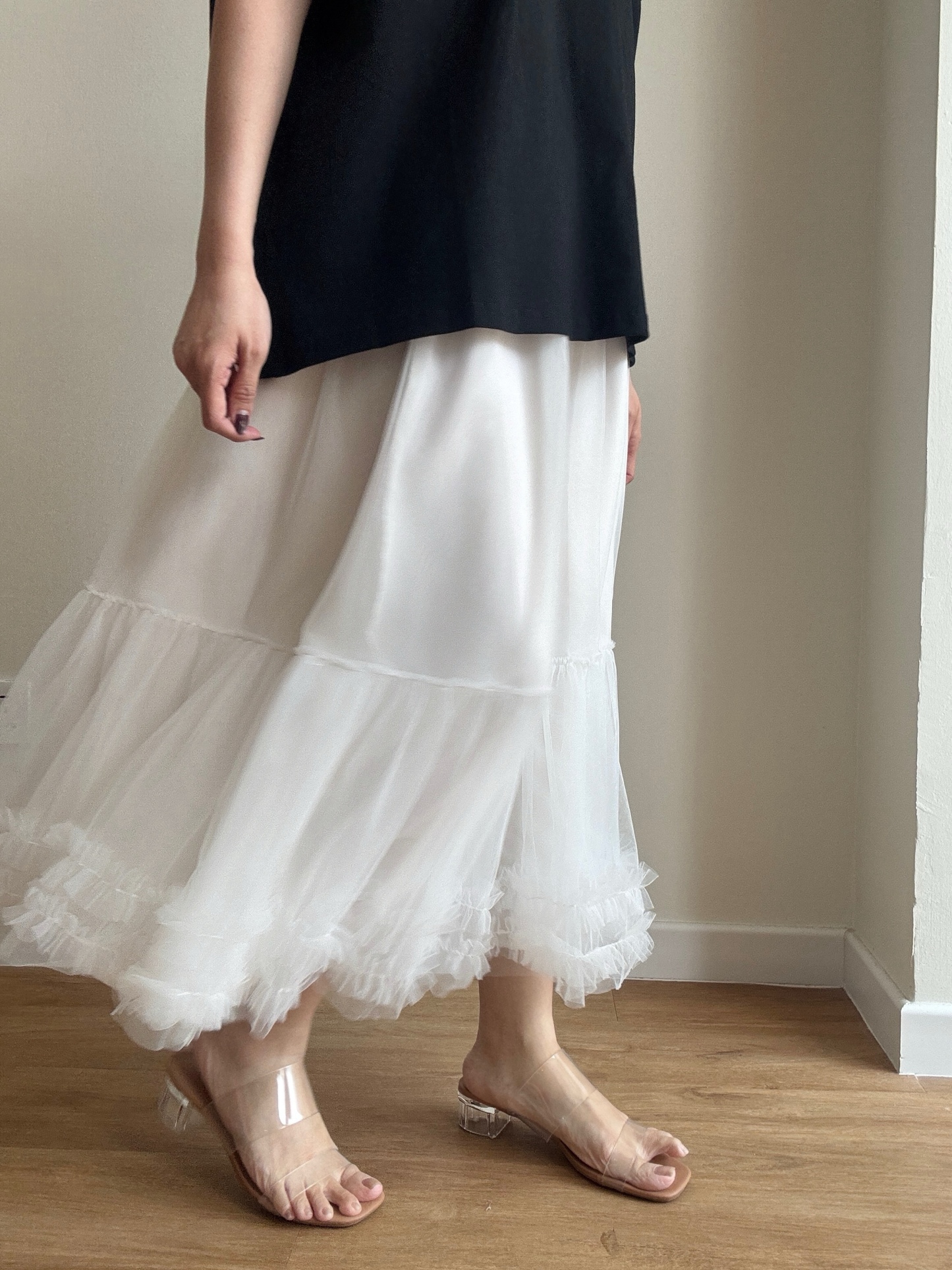 Venyce Layered Mesh Skirt