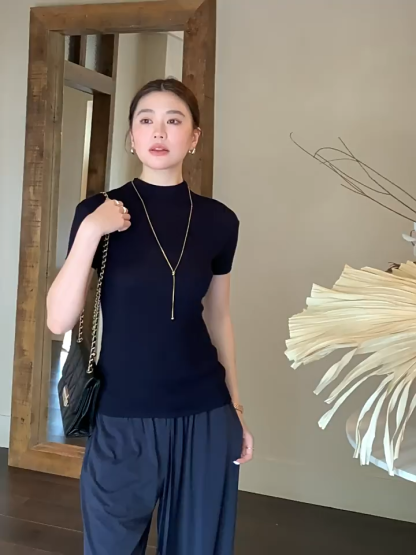 Davignon Mock Neck Top