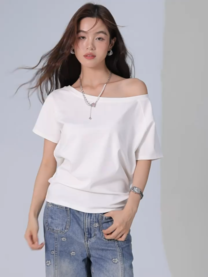 Deena One Shoulder Baisc Top