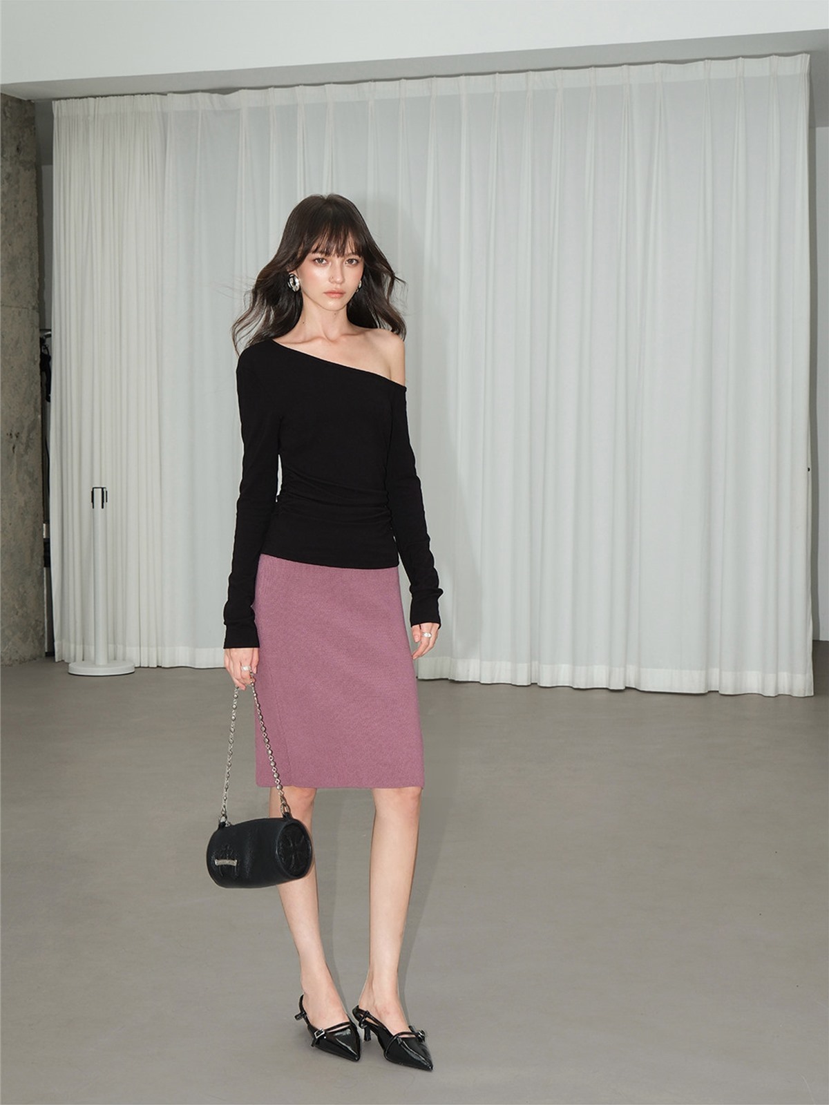 Lucille Asymmetric One-Shoulder Top