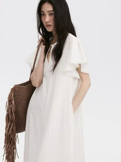 Pasha Flounce Sleeve Maxi Dress