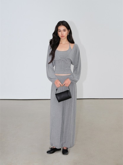 Loredana Camisole, Cropped Cardigan & Wide-Leg Pants (Sold Separately)