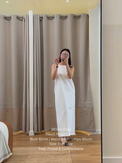 Chauffy Shoulder Cut Column Dress with Tie (DR104)