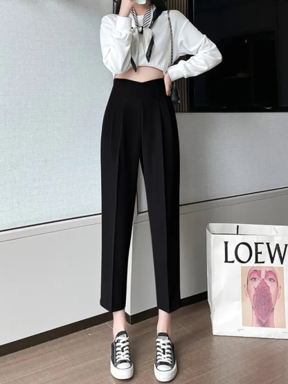 Luna Peg Leg Pants-The Black Bow-