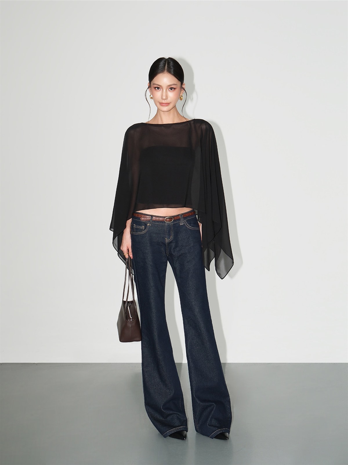 Liora Chiffon Cape & Tube Top (Sold Separately)