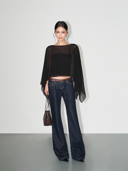 Liora Chiffon Cape & Tube Top (Sold Separately)