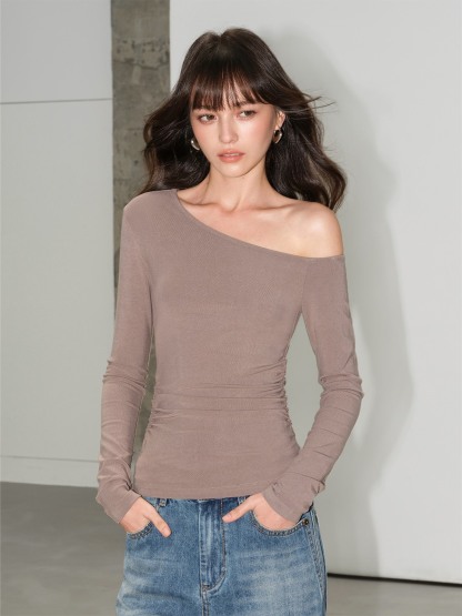 Lucille Asymmetric One-Shoulder Top