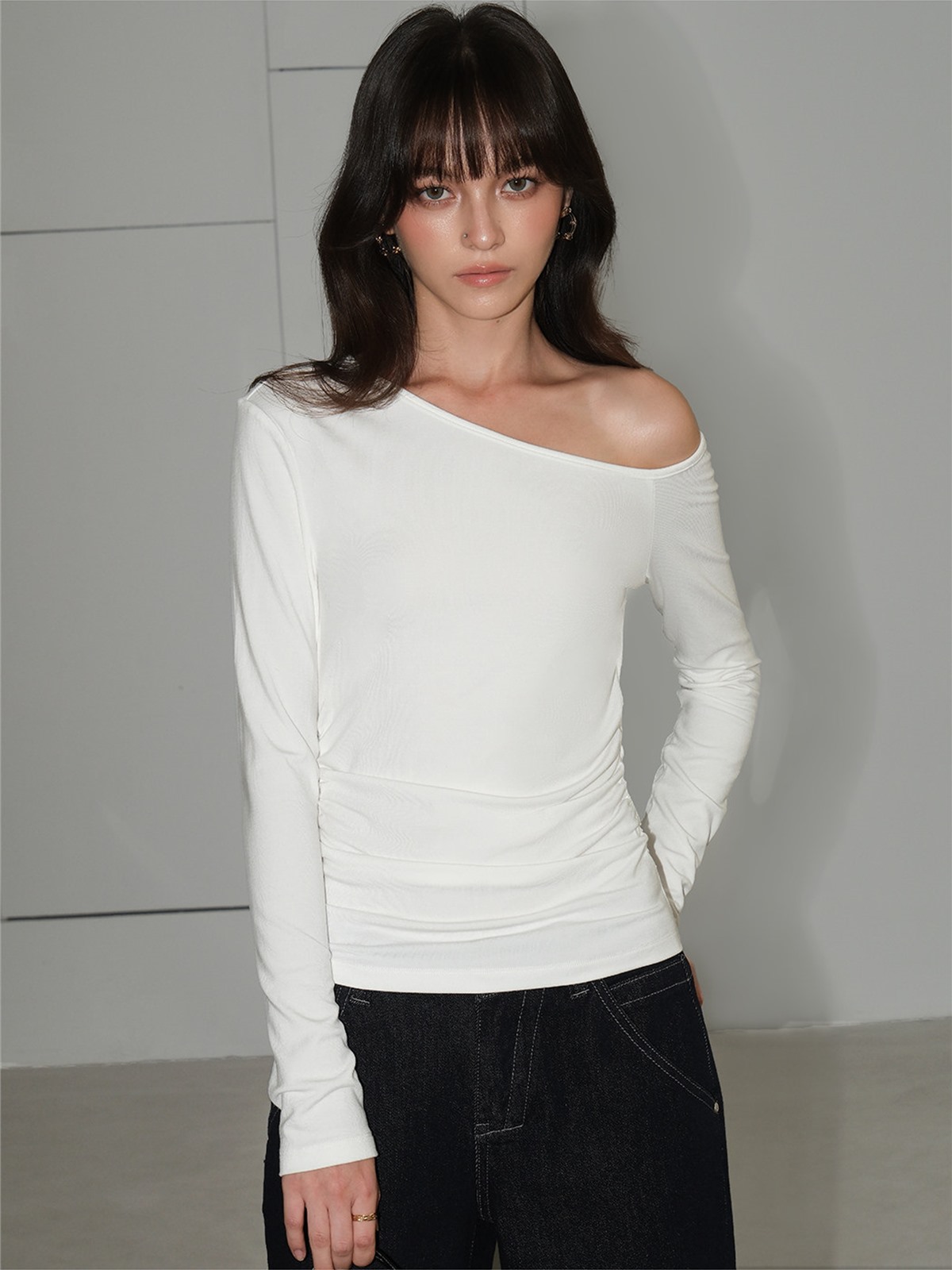 Lucille Asymmetric One-Shoulder Top