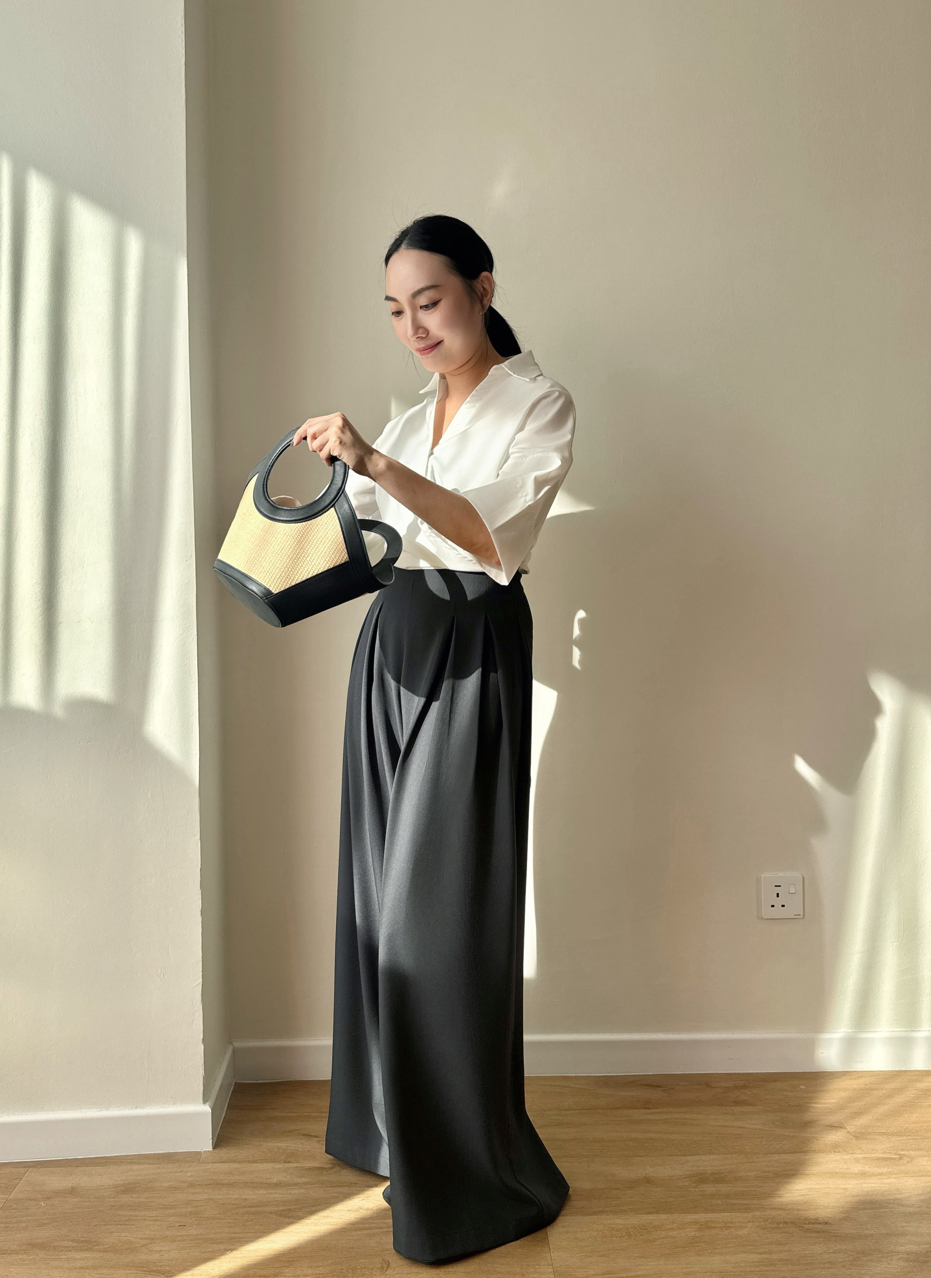 Verona Mid Sleeve Waist Tie Shirt