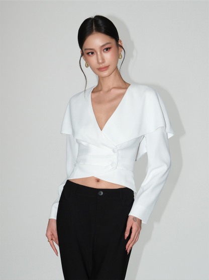 Louie Sculpted Capalet Blazer