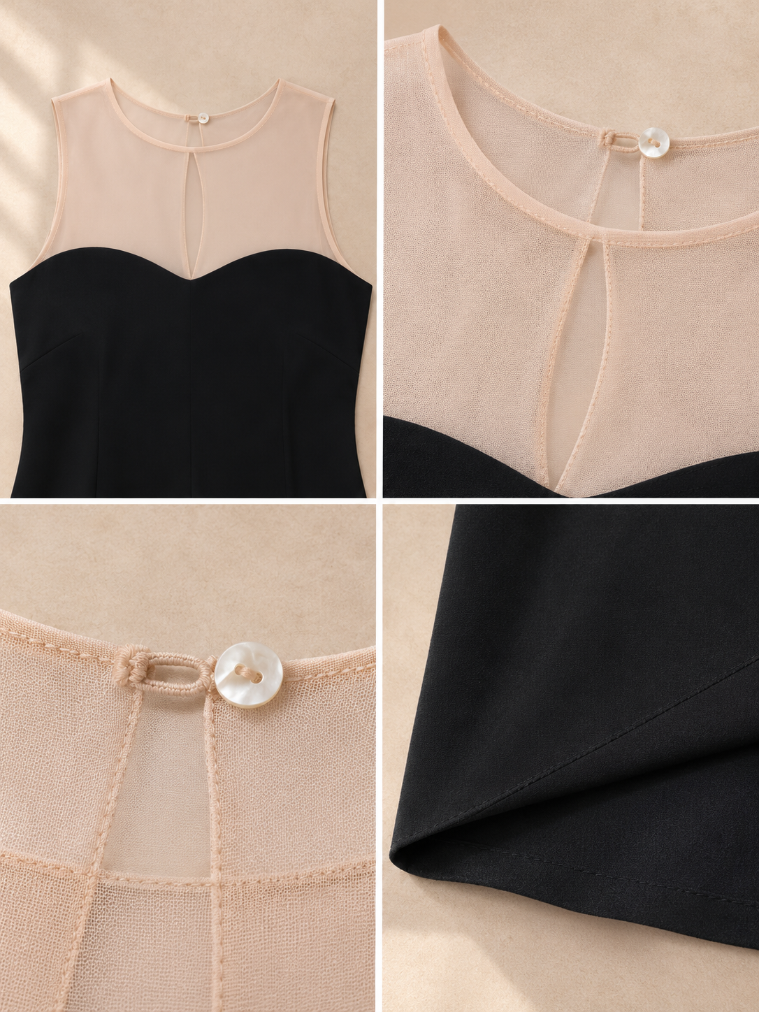Choum Lace-Appliqué Column Dress