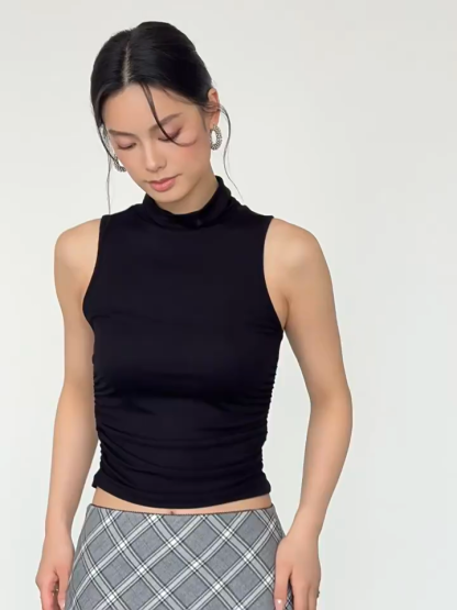 Florys Turtle Neck Sleeveless Top