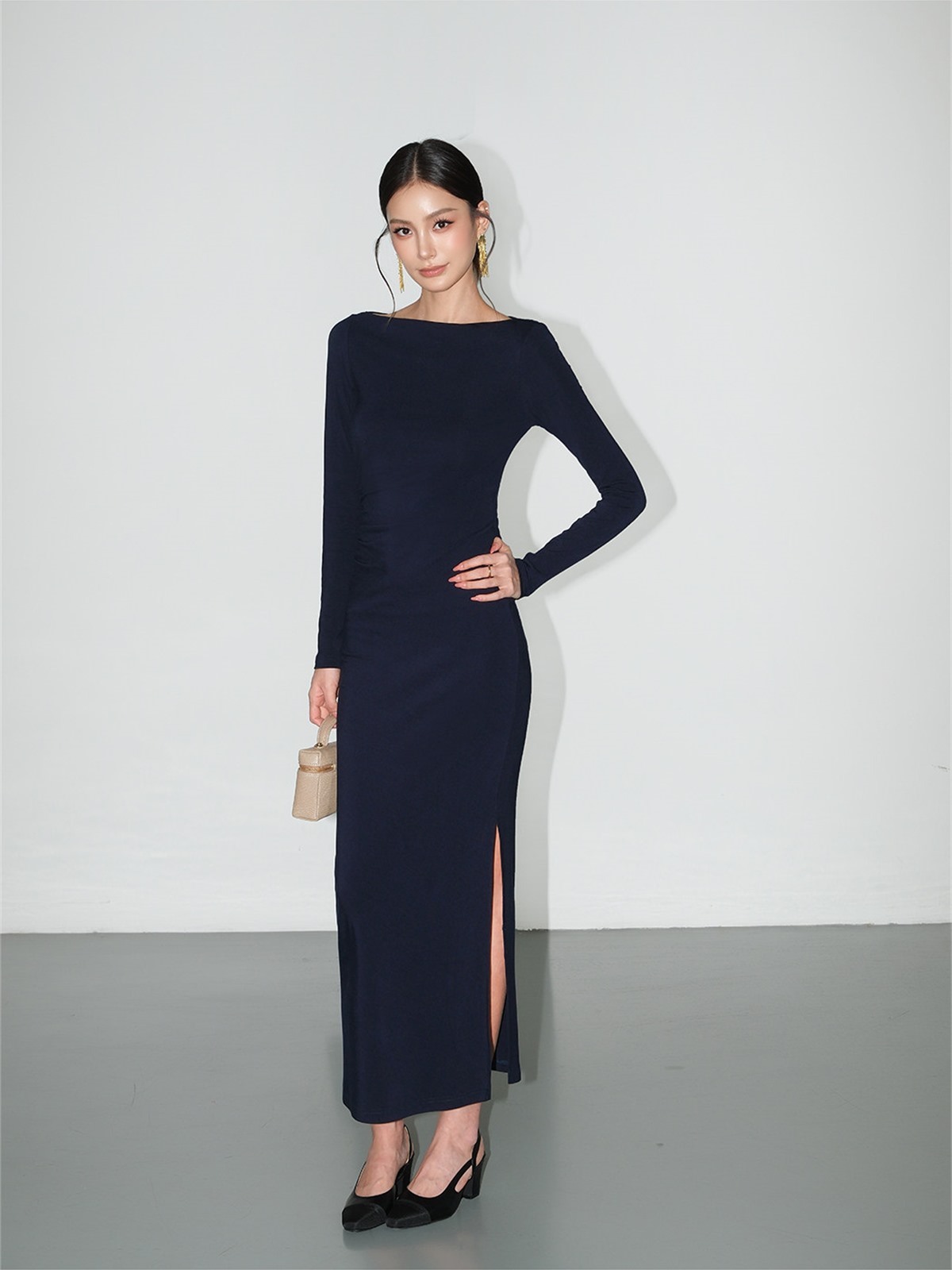 Livia Bodycon Knit Maxi Dress