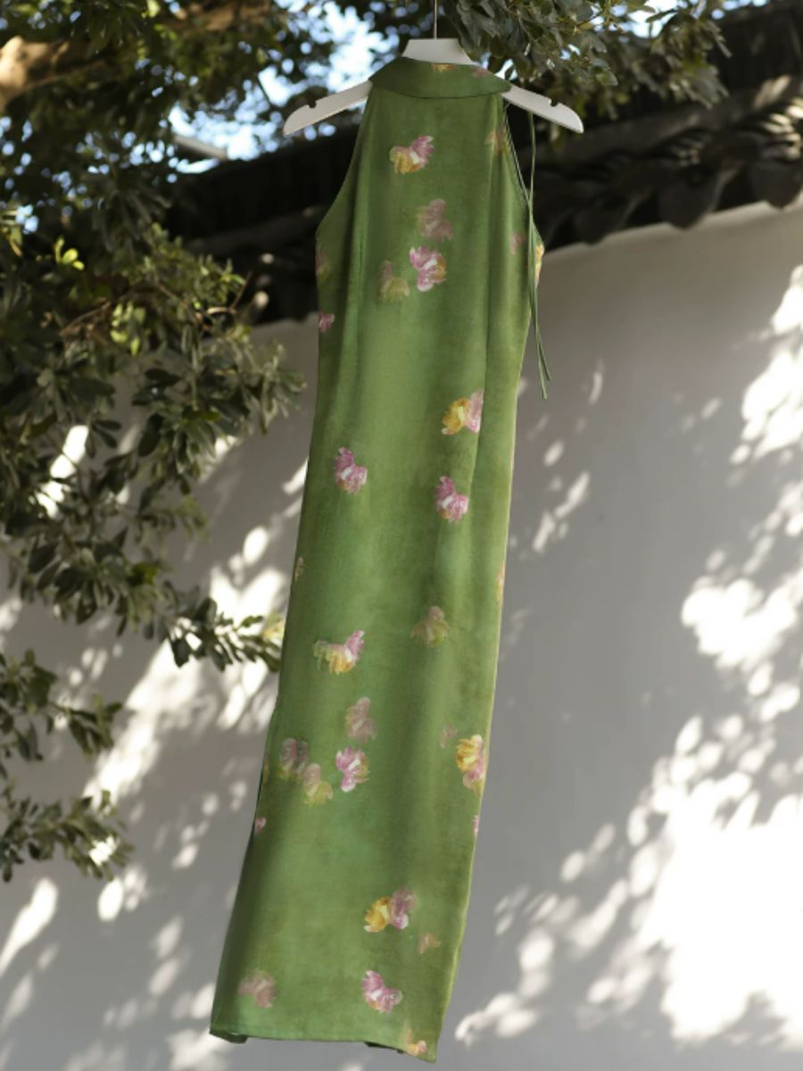 Yun Di Floral Halter Cheongsam