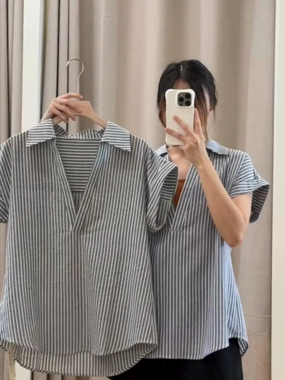 Stripe Collar Top (TP103)