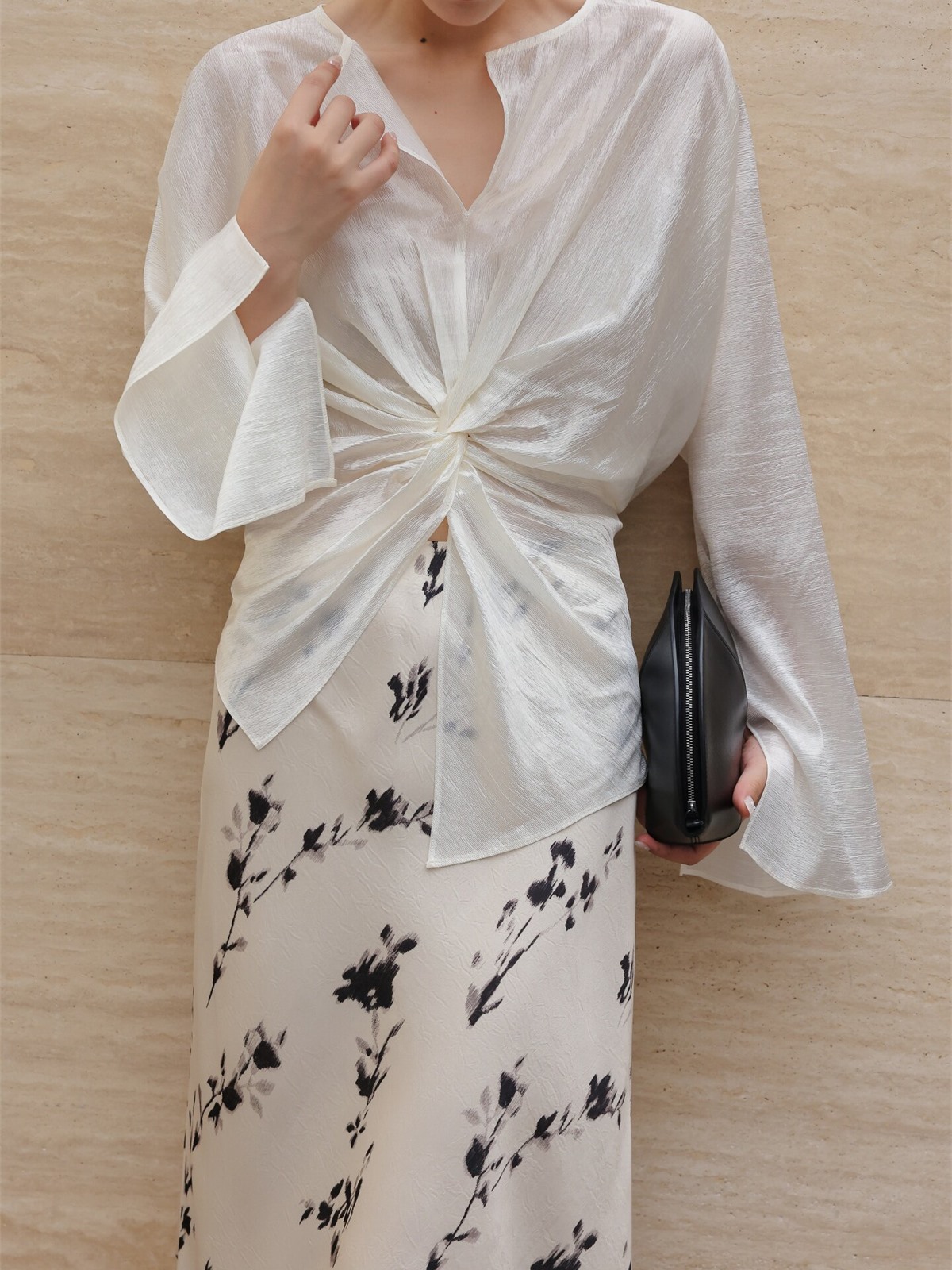 Haven Tie-Front Blouse