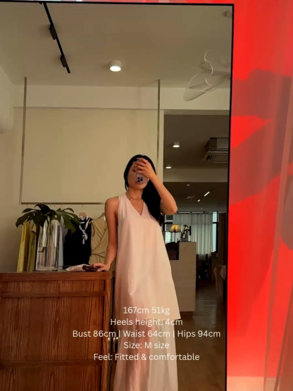 Veya Halter Neck Flare Dress