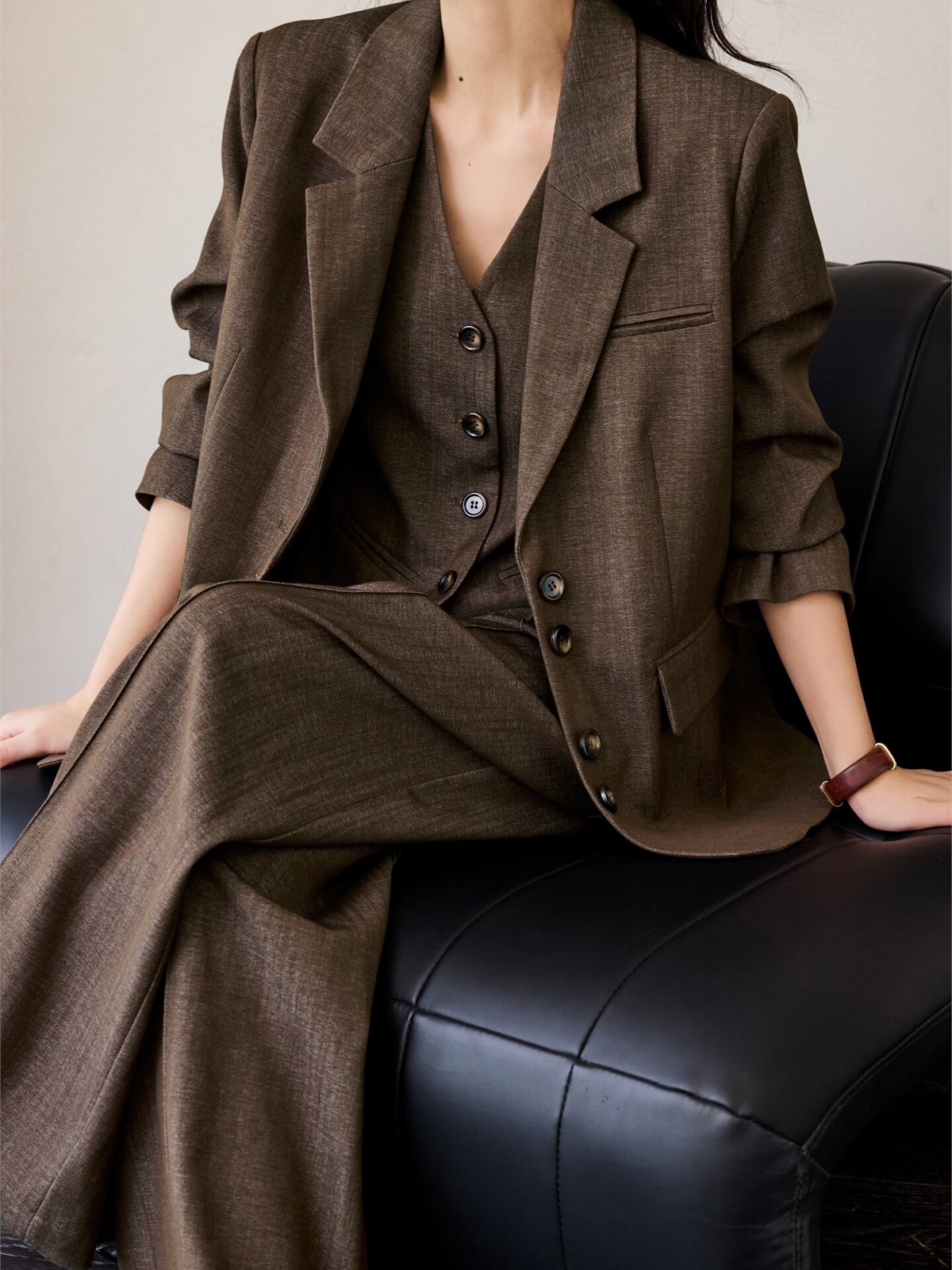 Harriet Textured Blazer, Vest & Pants (Sold Separately)
