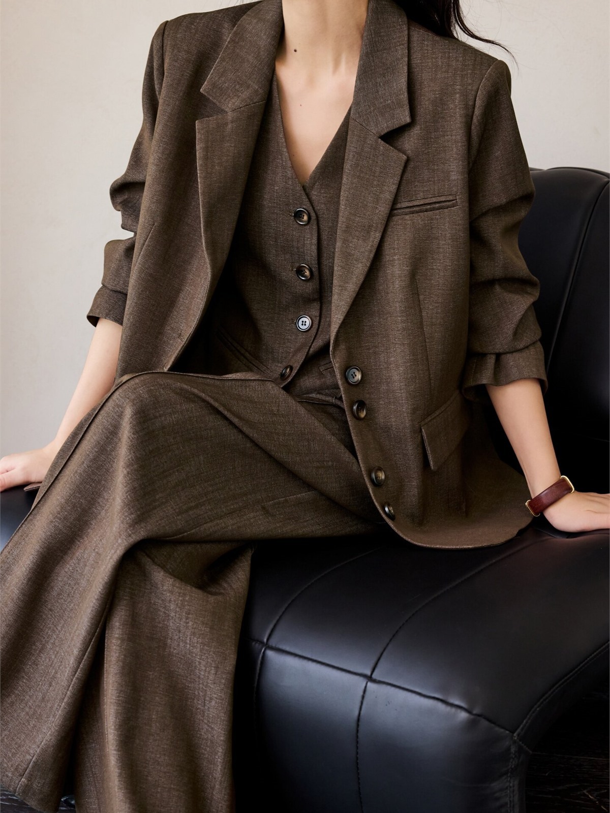 Harriet Textured Blazer, Vest & Pants (Sold Separately)