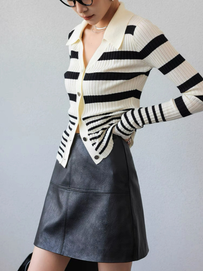 Xamoora Faux Leather Skirt