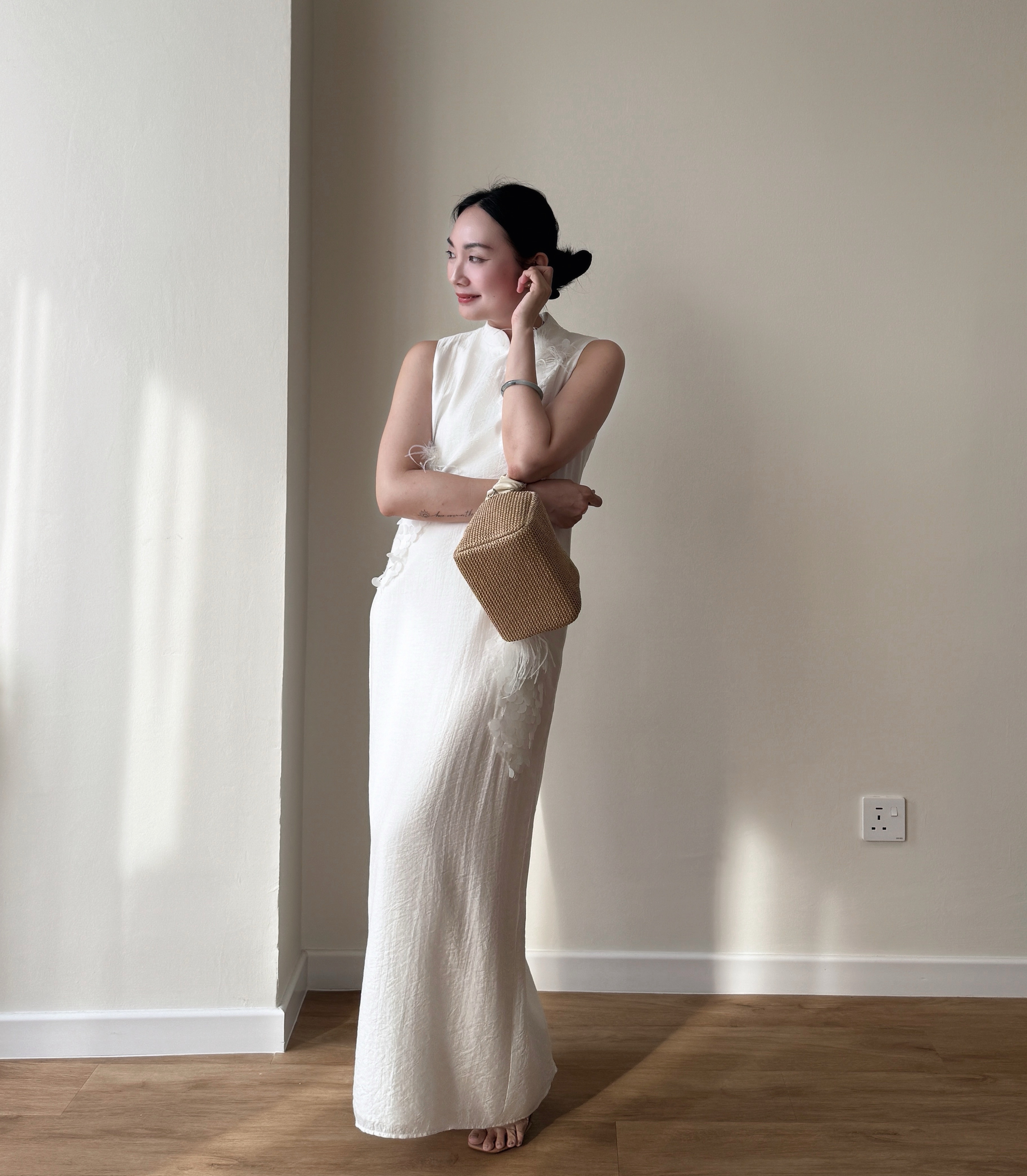 Li Bai Straight Cut Sleeveless Cheongsam