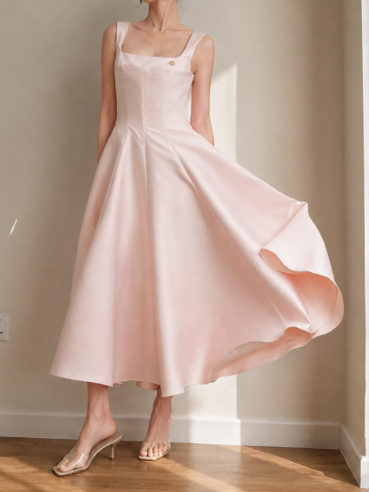 Curtis Sculpted Satin Gown