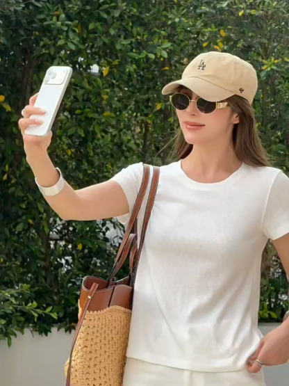 Florene Round Neck Basic Top