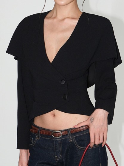 Louie Sculpted Capalet Blazer