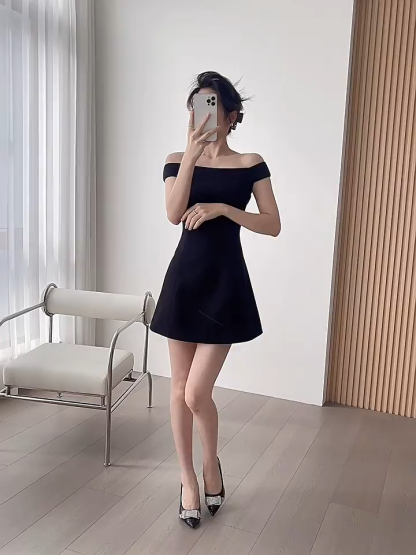 Miley Off Shoulder Mini Party Dress