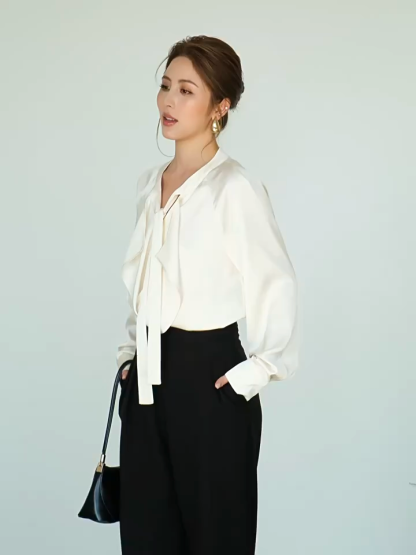 Freya Flowy Tie Satin Top 