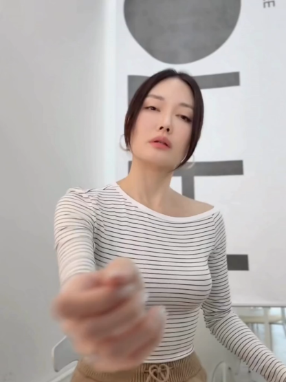 Fatyn One Shoulder Stripe Top