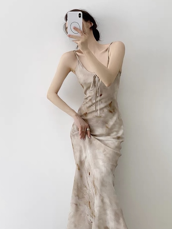 Kashy Water Colour Chiffon Cami Dress