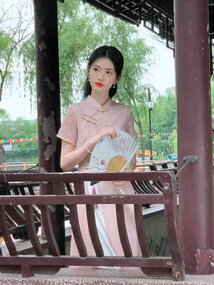 Shuang Shuang Lacey Oriental Dress