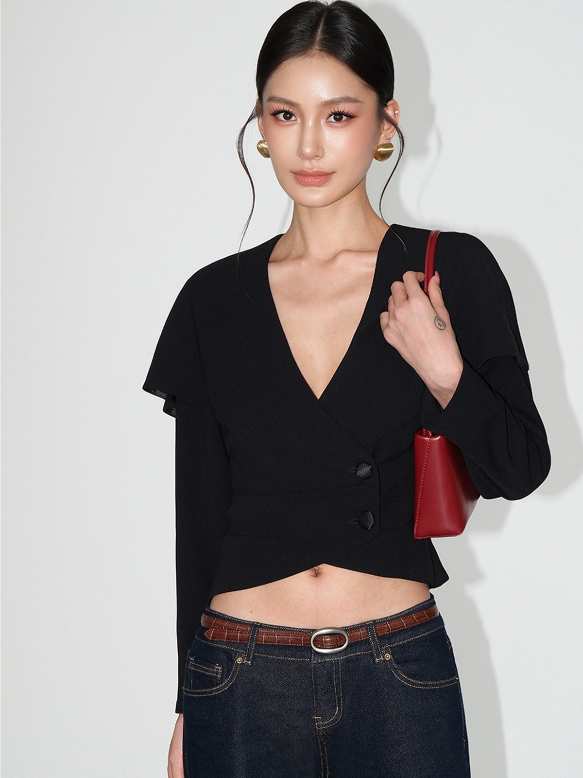 Louie Sculpted Capalet Blazer