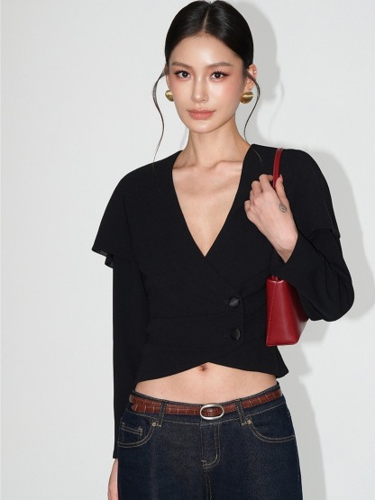 Louie Sculpted Capalet Blazer
