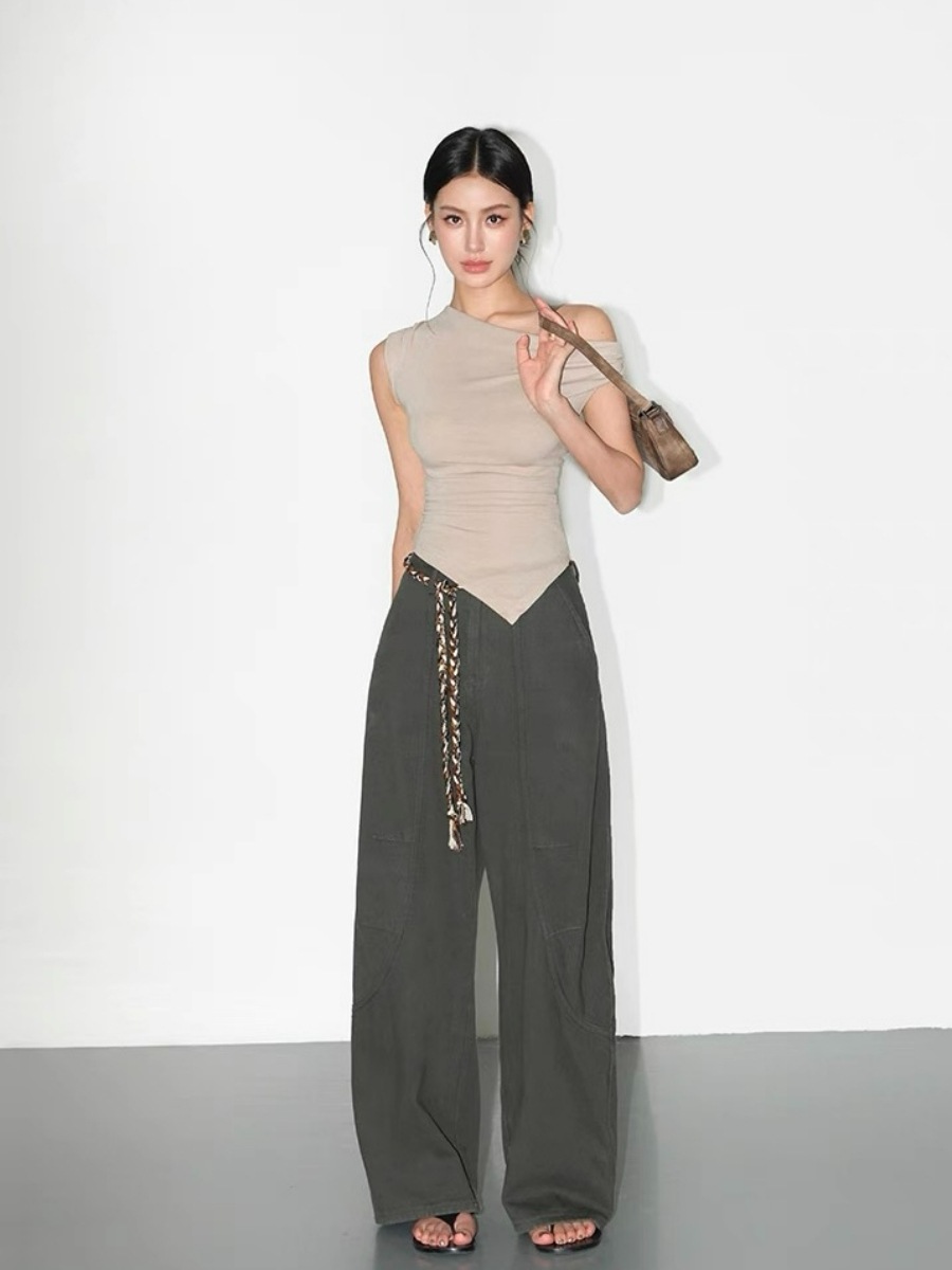 Kely One Shoulder Knit Top
