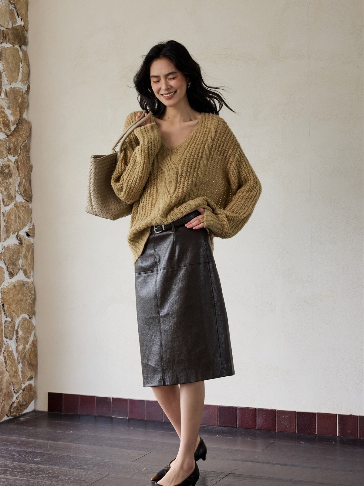 Heze Open-Knit Relaxed Sweater