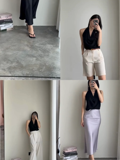 Janie Halter Neck Knit Top