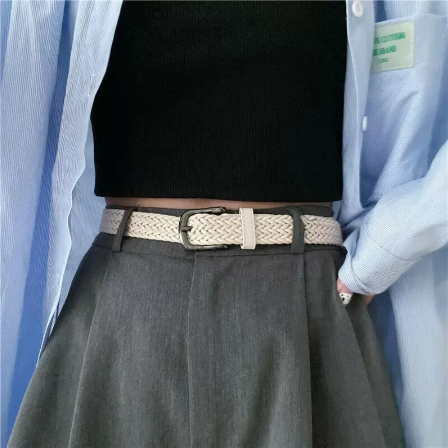 Chloe Weave Belt-The Black Bow-