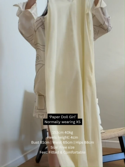 Amelia V Collar Maxi Dress with Belt Tie