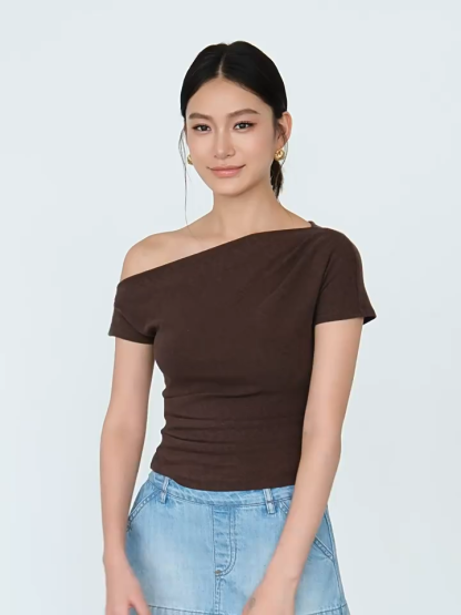 Wynn One Shoulder Knit Top