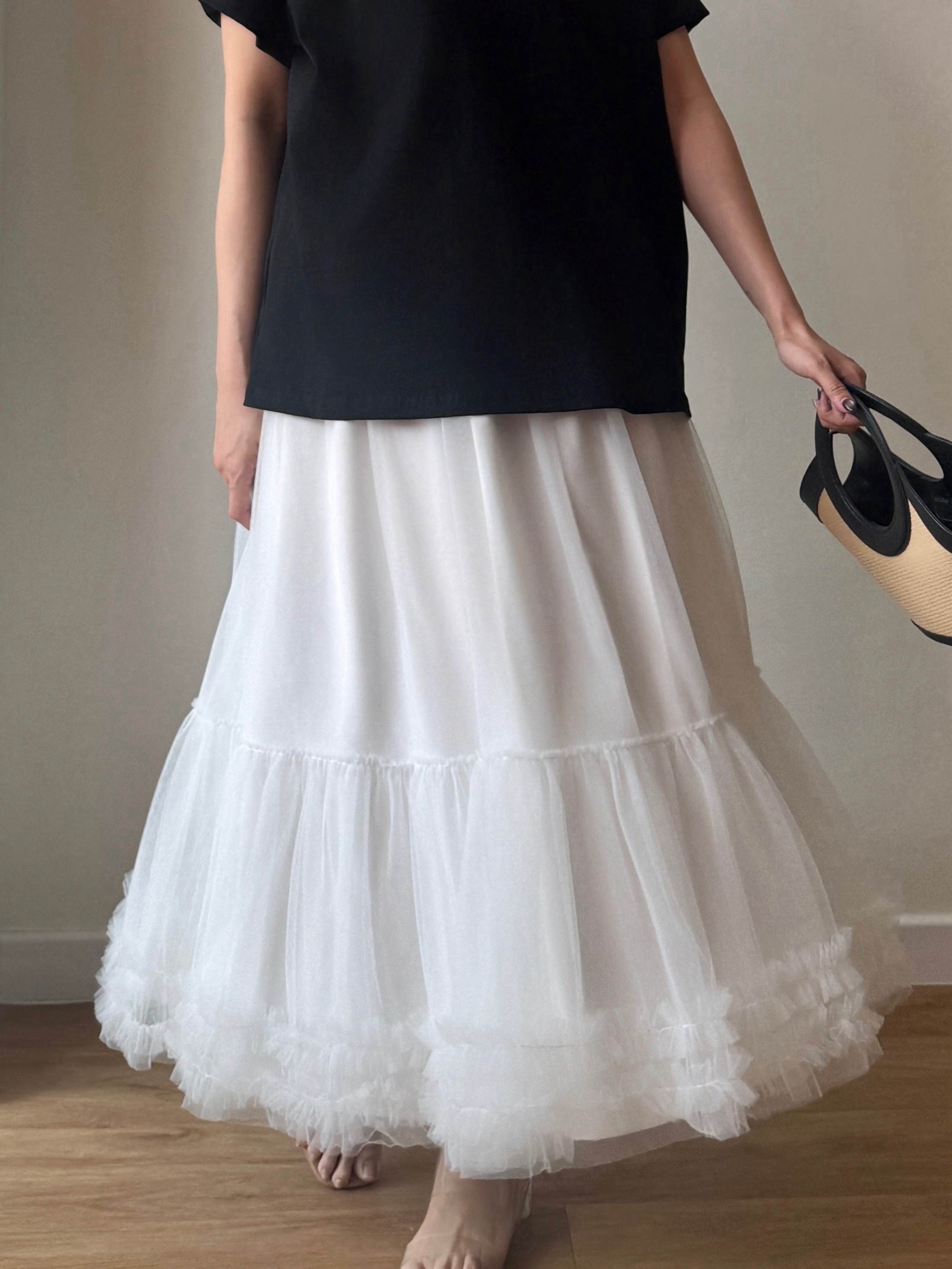 Venyce Layered Mesh Skirt