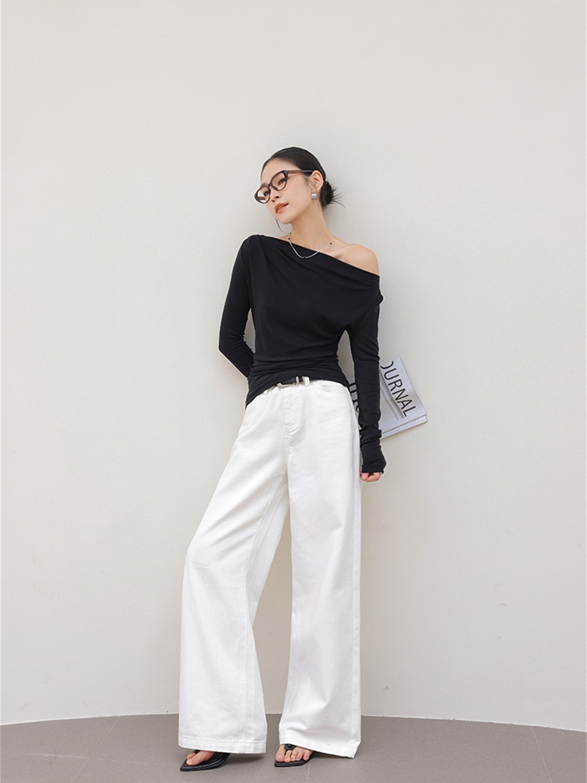 Haven Soft Draped Long-Sleeve Top