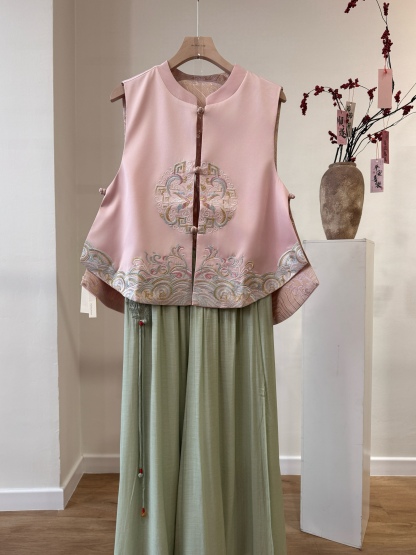 Shuang Qi Pankou Two Sided Oriental Vest