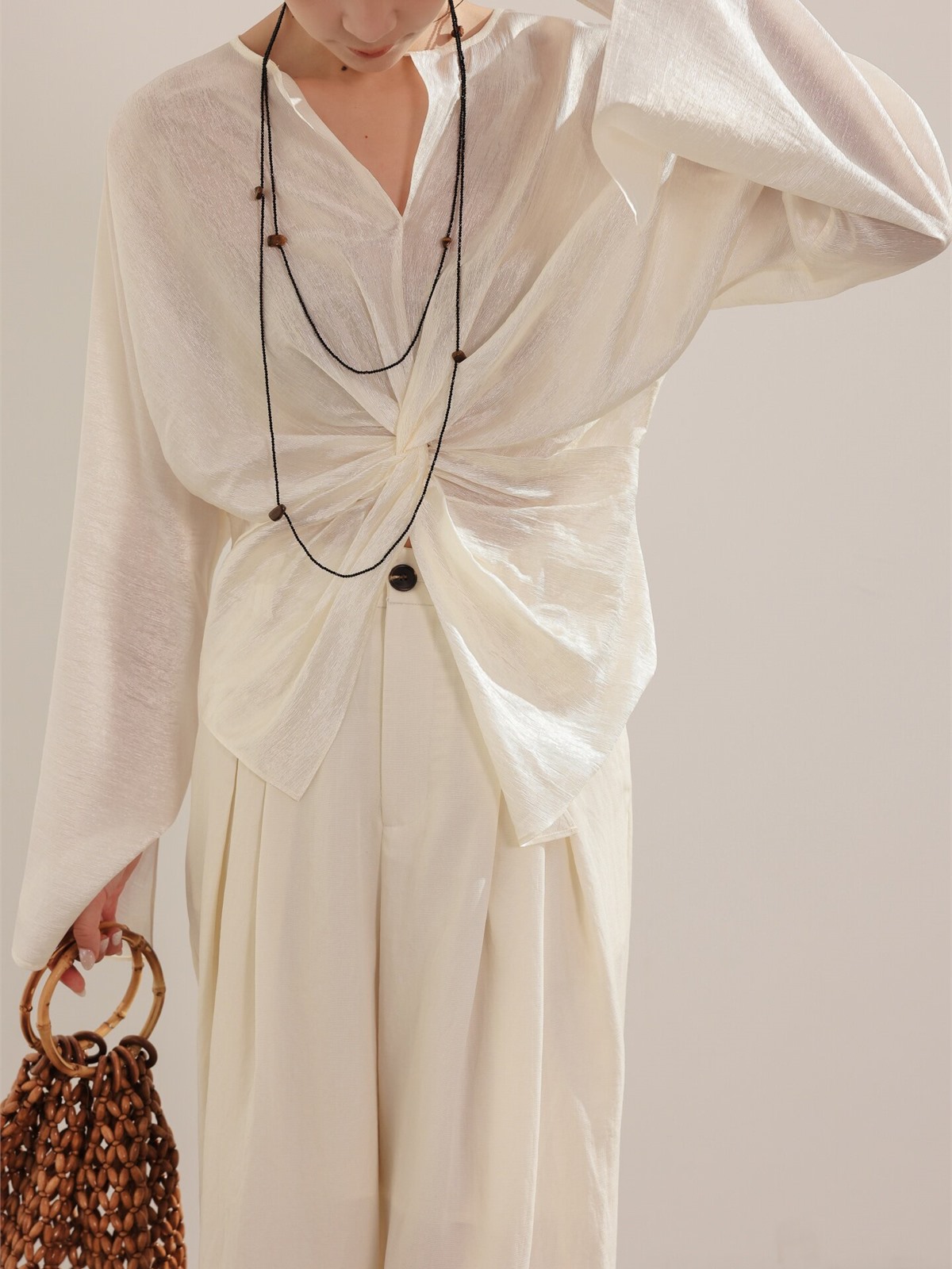 Haven Tie-Front Blouse