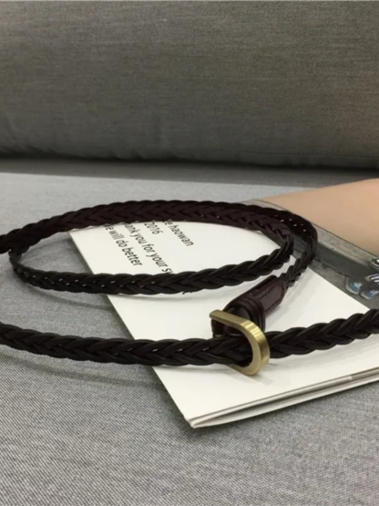 Natalie Weave Belt-The Black Bow-